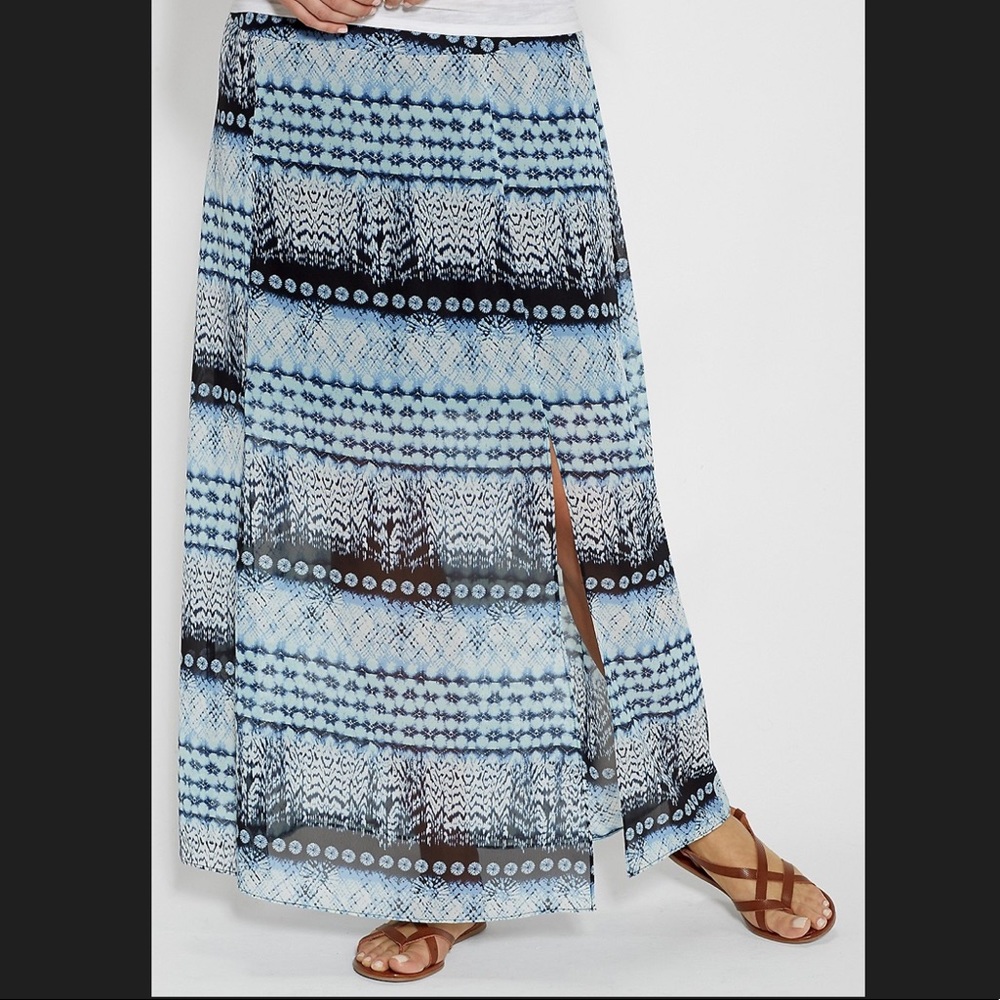 Maurices Chiffon Maxi Skirt